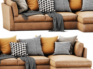 meridiani queen chaise lounge 3D Модель