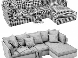 meridiani queen chaise lounge 3D Модель
