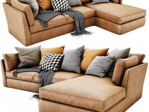 meridiani queen chaise lounge 3D Модель