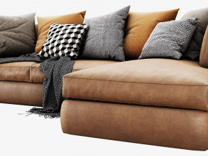 meridiani queen chaise lounge 3D Модель