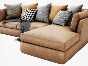 meridiani queen chaise lounge 3D Модель