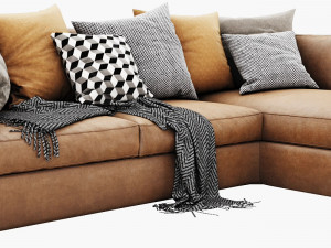 meridiani queen chaise lounge 3D Модель