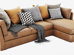 meridiani queen chaise lounge 3D Модель
