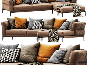 flexform adda chaise lounge 3Dモデル