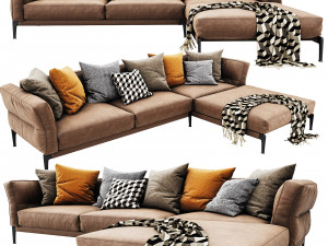 flexform adda chaise lounge 3Dモデル