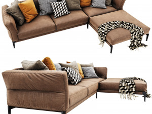 flexform adda chaise lounge 3Dモデル