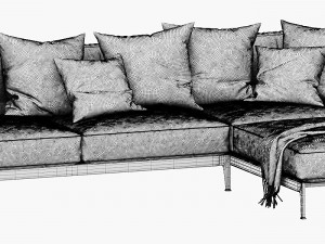 flexform adda chaise lounge 3Dモデル