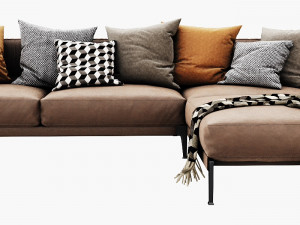 flexform adda chaise lounge 3Dモデル