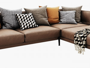 flexform adda chaise lounge 3Dモデル