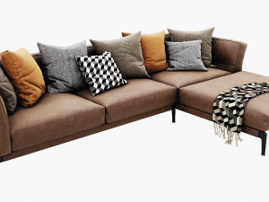 flexform adda chaise lounge 3Dモデル