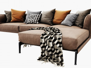 flexform adda chaise lounge 3Dモデル