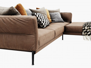 flexform adda chaise lounge 3Dモデル