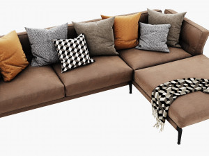 flexform adda chaise lounge 3Dモデル