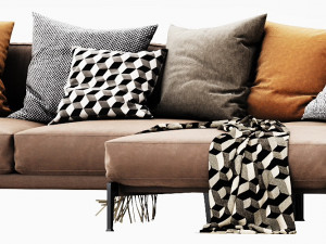 flexform adda chaise lounge 3Dモデル
