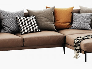 flexform adda chaise lounge 3Dモデル