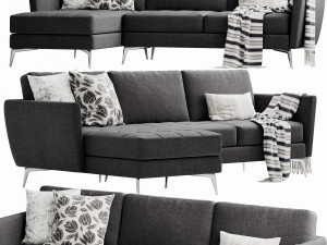 boconcept osaka chaise lounge 3D Model