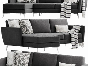 boconcept osaka chaise lounge 3D Model