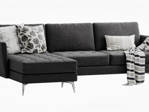 boconcept osaka chaise lounge 3D Model