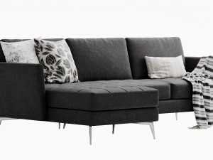 boconcept osaka chaise lounge 3D Model