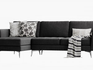 boconcept osaka chaise lounge 3D Model