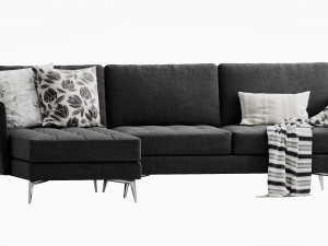 boconcept osaka chaise lounge 3D Model