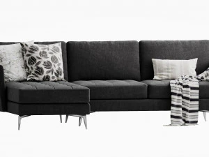 boconcept osaka chaise lounge 3D Model