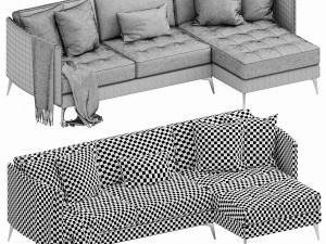 boconcept osaka chaise lounge 2 3D Модель
