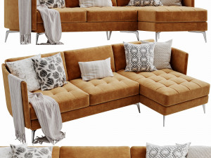 boconcept osaka chaise lounge 2 3D Модель