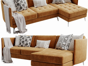 boconcept osaka chaise lounge 2 3D Модель