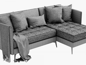 boconcept osaka chaise lounge 2 3D Модель