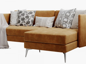 boconcept osaka chaise lounge 2 3D Модель