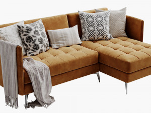 boconcept osaka chaise lounge 2 3D Модель