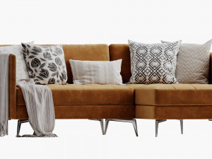 boconcept osaka chaise lounge 2 3D Модель