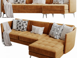 boconcept osaka chaise lounge 2 3D Модель