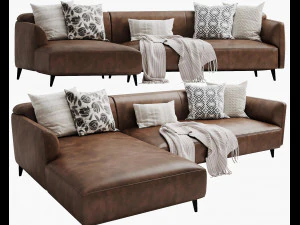 chaise longue boconcept modena Modello 3D