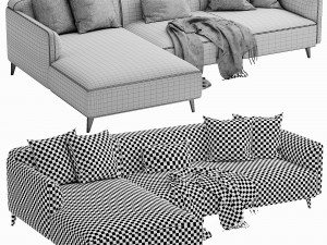 boconcept modena chaise lounge 3D Model