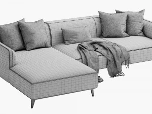 boconcept modena chaise lounge 3D Model