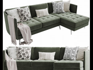 boconcept osaka chaise lounge 3D Model