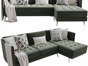boconcept osaka chaise lounge 3D Model