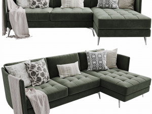 boconcept osaka chaise lounge Modelo 3D