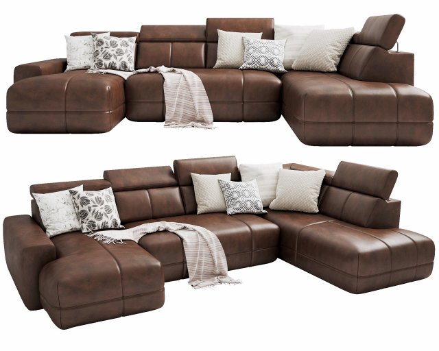 padua sofa 3D मॉडल .c4d .max .obj .3ds .fbx .stl .blend 