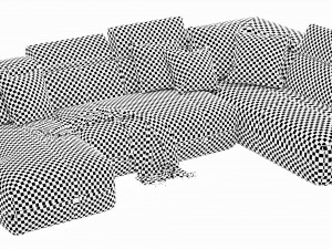 padua sofa 3D मॉडल