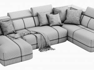 padua sofa 3D मॉडल