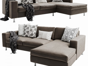 boconcept indivi2 chaise lounge Model 3D