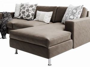 boconcept indivi2 chaise lounge Model 3D
