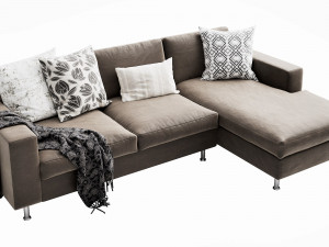 boconcept indivi2 chaise lounge Model 3D