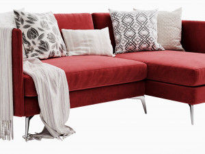 boconcept osaka 4 chaise lounge Modelo 3D
