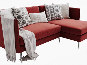 boconcept osaka 4 chaise lounge Modelo 3D