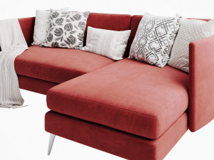 boconcept osaka 4 chaise lounge Modelo 3D