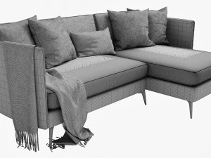 boconcept osaka 4 chaise lounge 3D Model